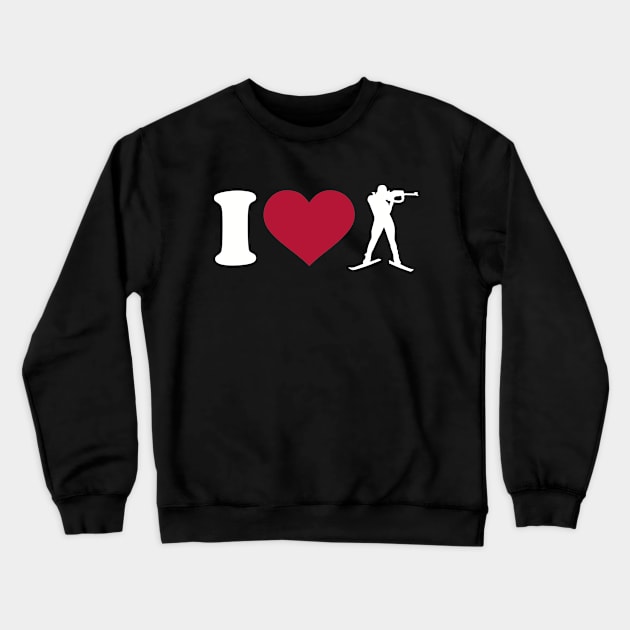 I love Biathlon Crewneck Sweatshirt by Designzz